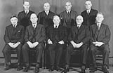 Le Comité de guerre du cabinet de Mackenzie King, en 1943