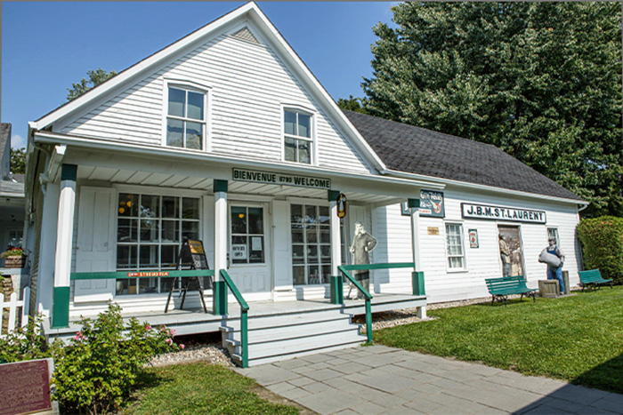 The front façade of the general store at the Louis S. St. Laurent National Historic Site in Compton.