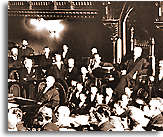Photo en noir et blanc de la Chambre de Communes.