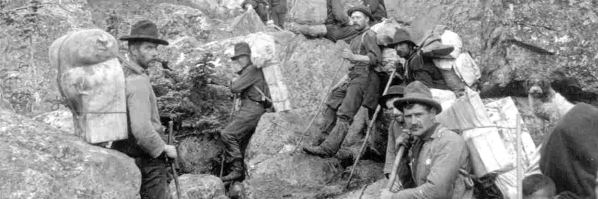 Tlinget packers on the Chilkoot Trail