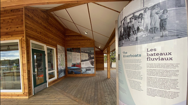 Panneaux d'interprétation au lieu historique national S.S. Klondike