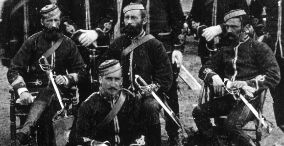 Image of NorthWest Mounted Police members 