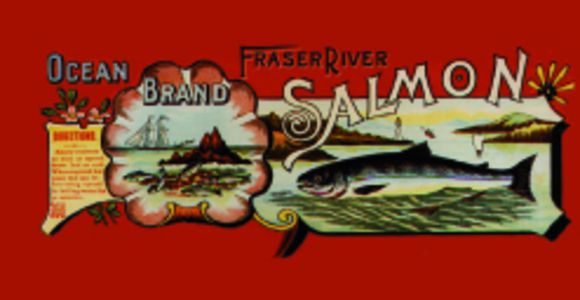salmon can label, Gulf of Georgia Cannery National Historic Site
