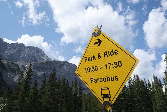 park and ride signage