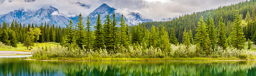 stunning colours of blues and greens from Banff National Park 