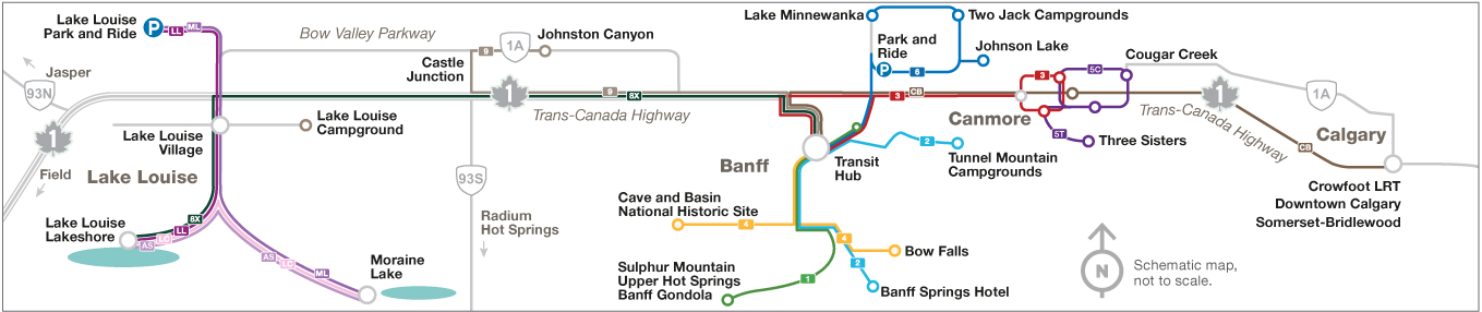 Transportation system map