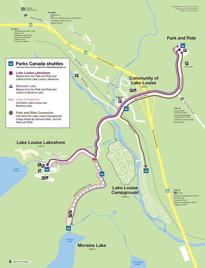 park and ride shuttle map