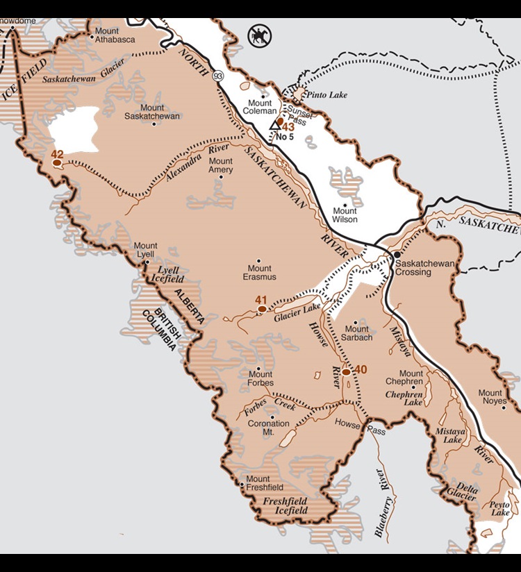 Banff Map.pdf Maps of horse grazing areas and campsites - Banff National Park