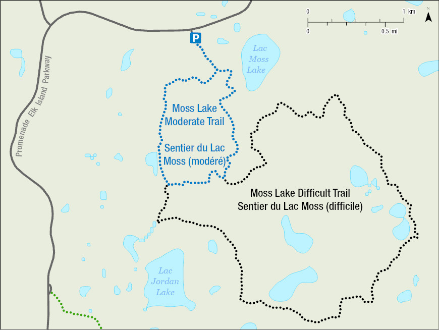 Moss Lake Trail Map
