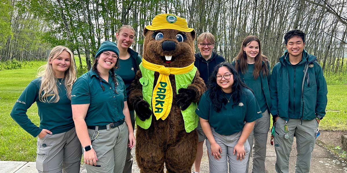 Photo de groupe du personnel Parcs Canada