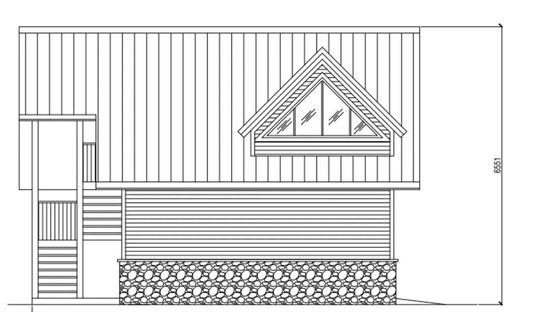 Side elevation plan