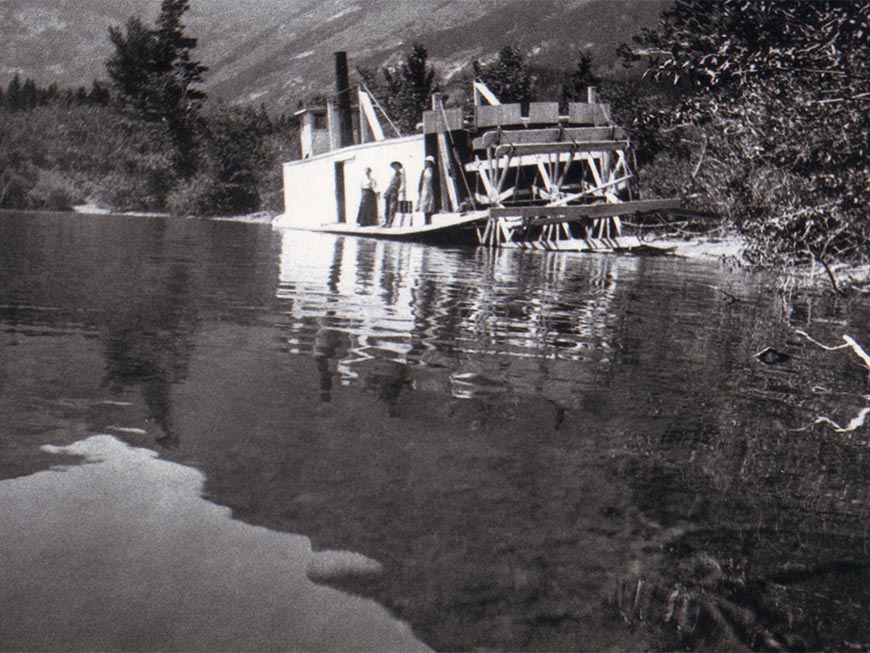 The Gertrude steam boat docked in Emerald Bay