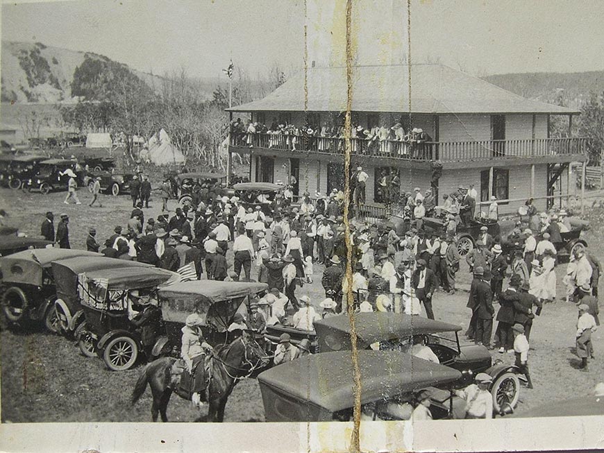 L’hôtel Hazzard à Waterton en 1910