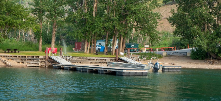 New foot bridge at Bertha Falls