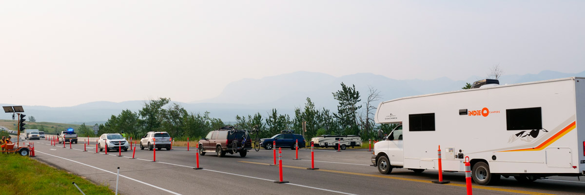 vehicle congestion on a highway