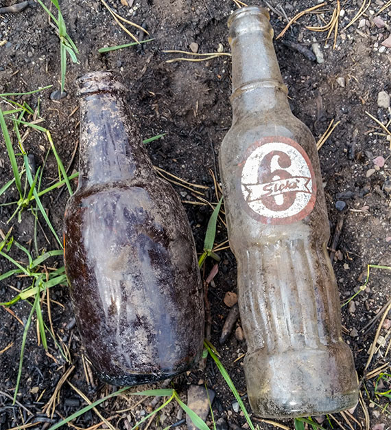 An old soda pop bottle