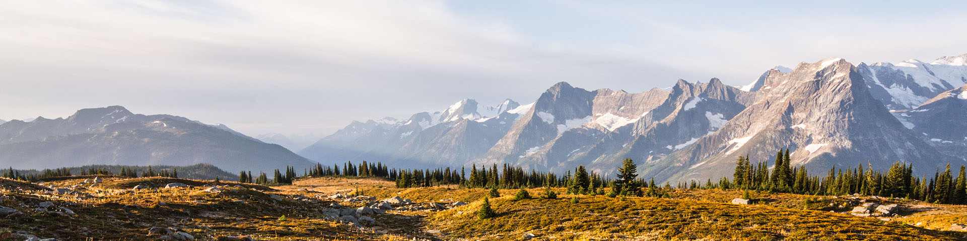 Landscape view from the Bald Hills in Glacier national Park