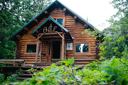 A.O. Wheeler Hut in Glacier National Park