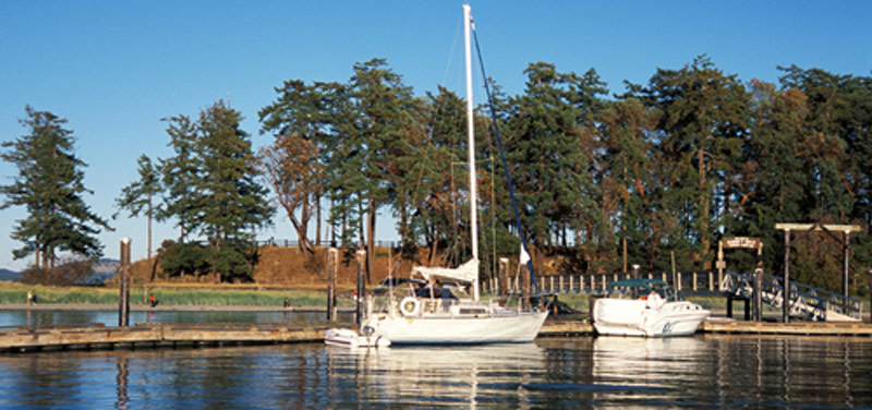 Sidney Spit boat dock