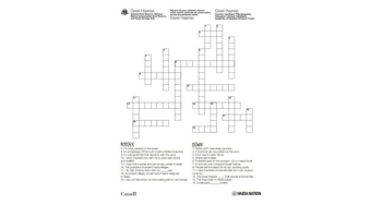 A Gwaii Haanas crossword puzzle.