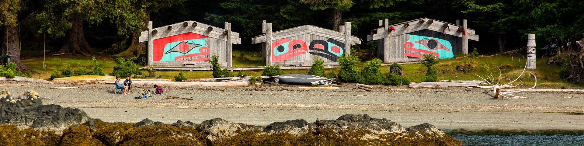 Swan Bay camp longhouses