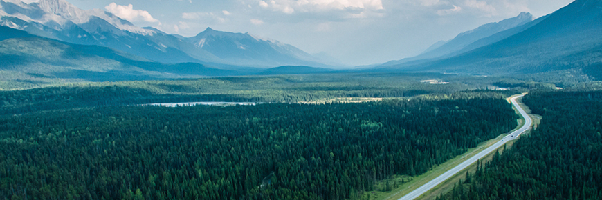 Highway 93 South through Kootenay National Park