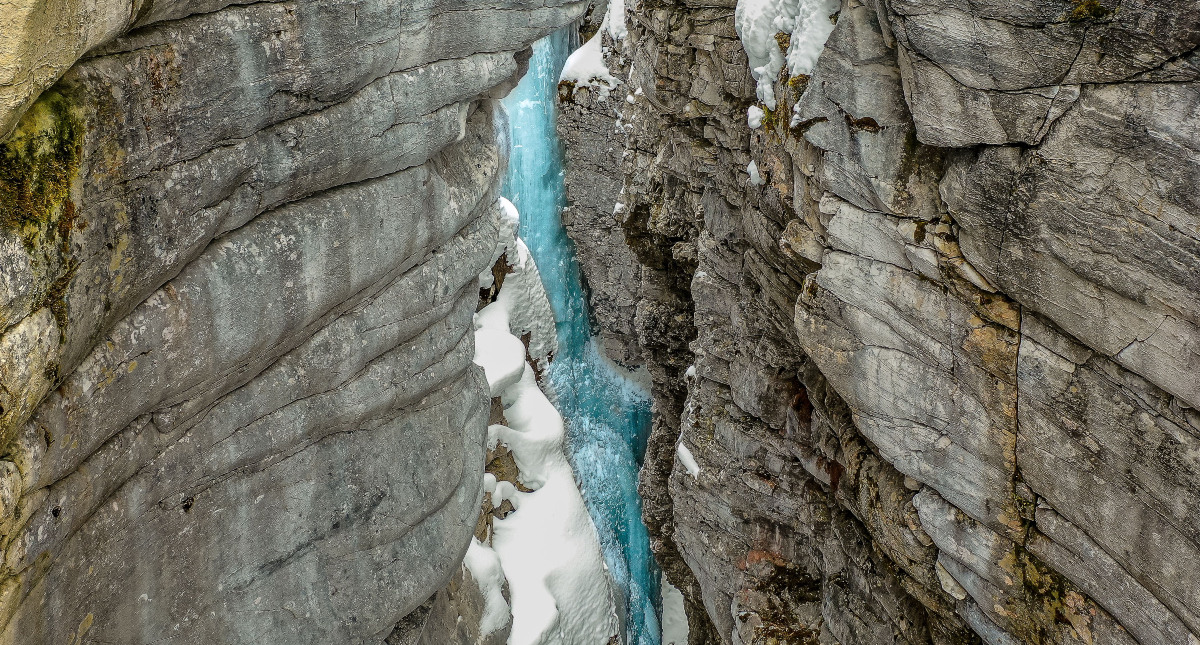 A close up of the rock walls at Marble Canyon.