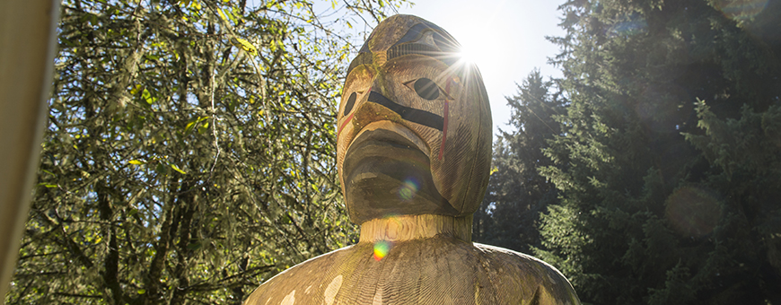 A First Nations monument