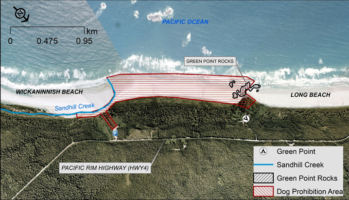 Map of Combers Beach 