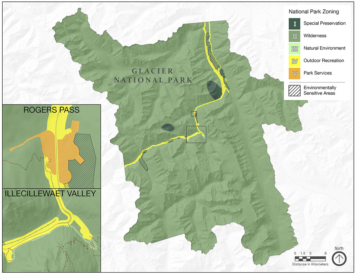 Map 5: Glacier National Park zoning