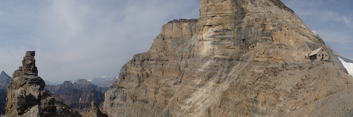 Photo of Abbot Pass Refuge Cabin atop the Continental Divide