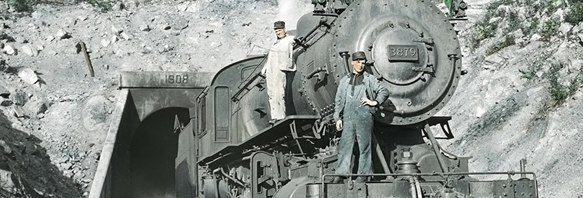 Train engine circa 1940
