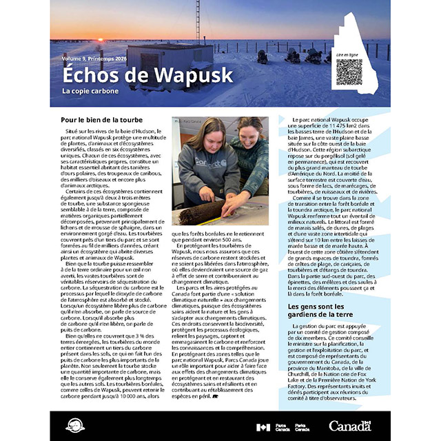 La couverture d'Échos de Wapusk - Printemps 2026.