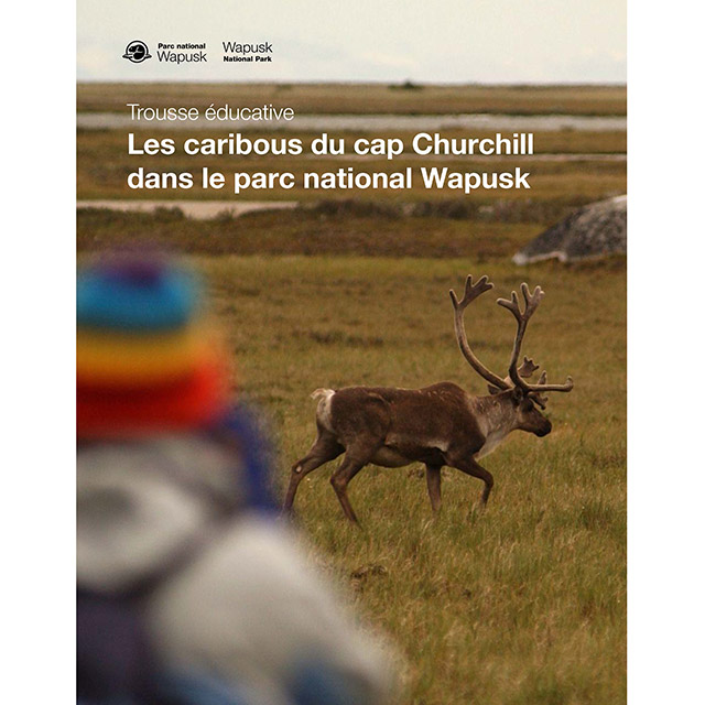 La couverture de Les caribous du cap Churchill dans le parc national Wapusk.