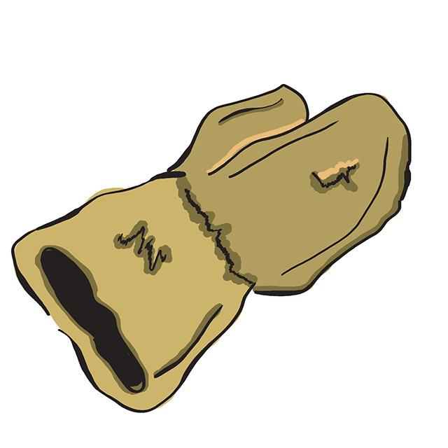 An illustration of a mitten.