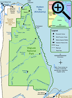 Map of Wapusk National Park