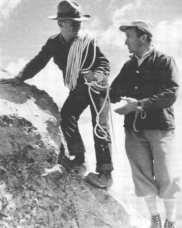 Walter Perren coaches 1950's Park Warden Ollie Hermanrude