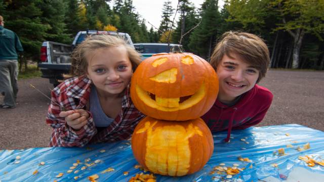 Fundy Thanksgiving weekend, carved pumpkins