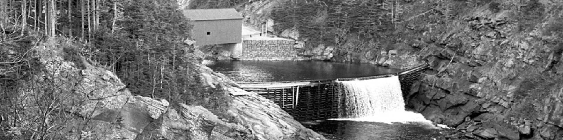 The old Point Wolfe dam