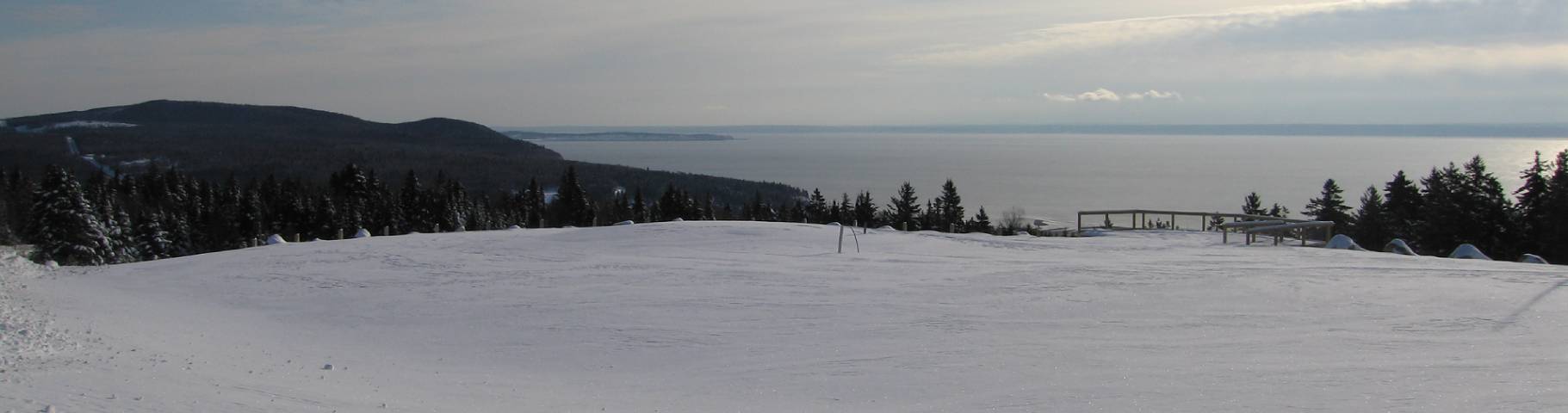 Fundy National Park's landscape in the winter