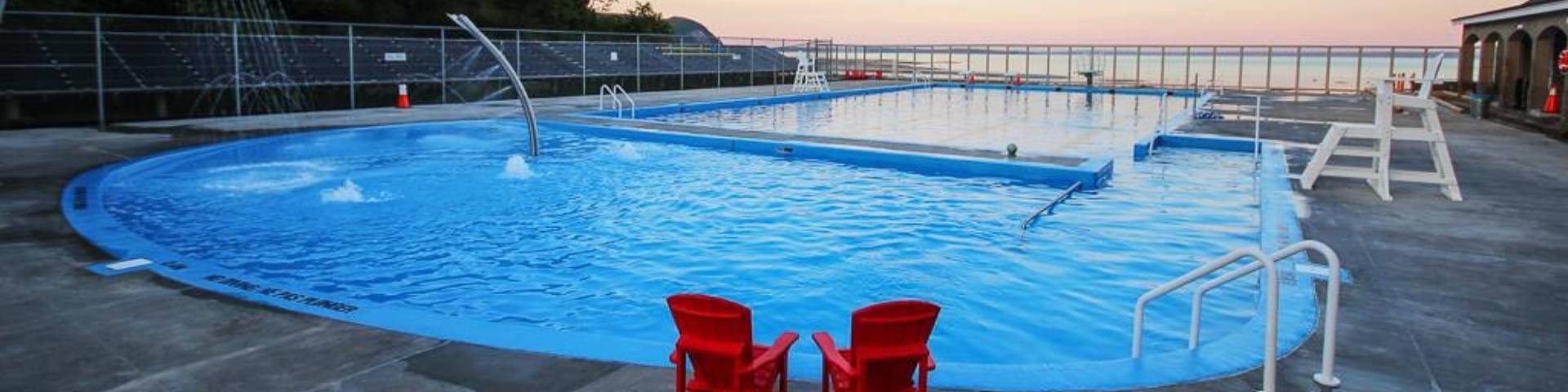 A large outdoor pool