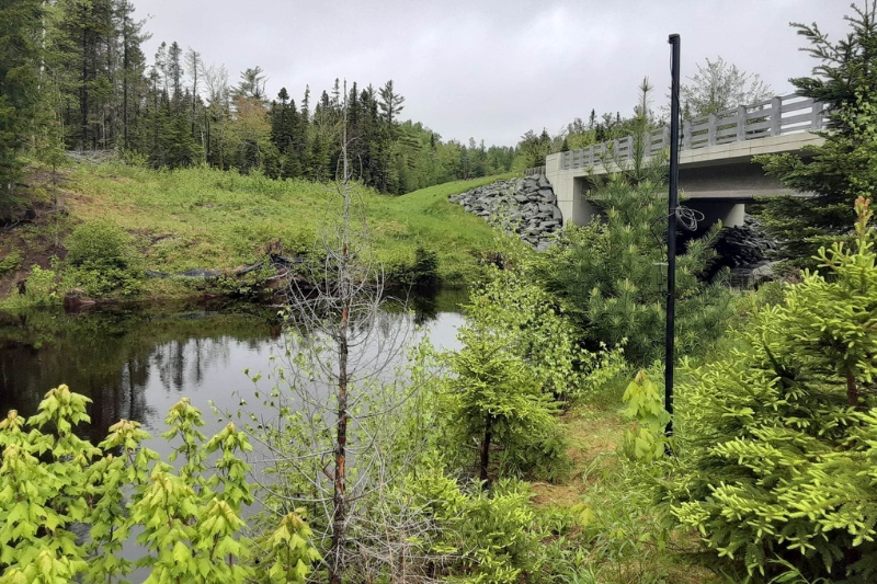 Audio recording equipment installed in the park.