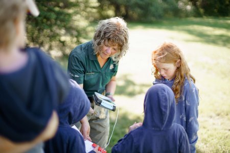 Park guide with kids