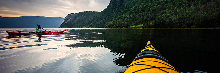 Kayaking on Bonne Bay. Photo: Guillaume Paquette-Jetten