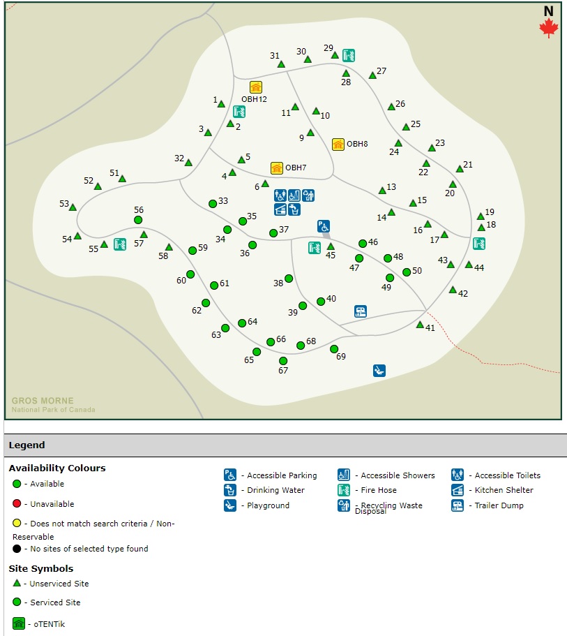 Berry Hill Campground Map