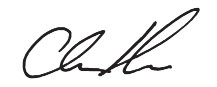 Signature of Deputy Grand Chief Chris Rich