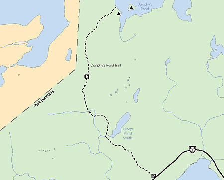 Map of Dunphy's Pond Trail