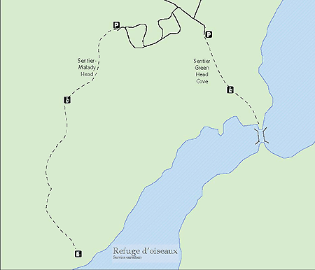 Carte du sentier de Malady Head