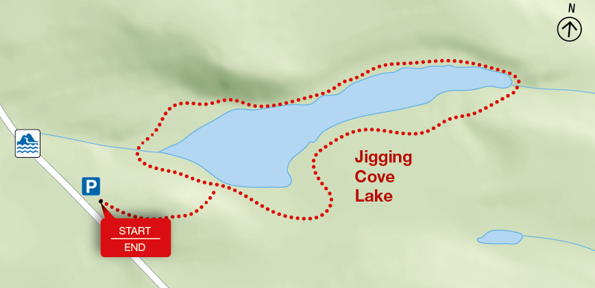 Map: Jigging Cove Lake
