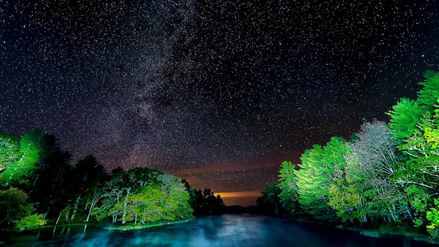 A sky full of stars.
